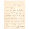 1861 Provisional Confederate President JEFFERSON DAVIS Autograph Letter Signed