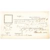 General Benjamin Lincoln and The Father of Herman Melville Signed Form