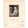1785 David Rittenhouse Signed Manuscript Document From John Mease, PA Auctioneer