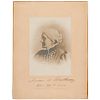1904 SUSAN B. ANTHONY Signed + Dated Rare Silver Print Photograph !