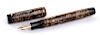 Vintage 1930/1940 Fountain Pen Parker Duofold Cream silver and Brown Marble, Nib N