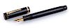 Vintage 1927/1930 Fountain Pen Parker Duofold Flashing Black and Gold, man's size, Nib B 