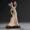 Painted Pottery Figure of Dancing Lady
