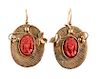 Sciacca coral earrings - Trapani 19th Century