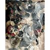 BAG LOT OF FABRIC BUTTONS