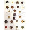 9 CARDS OF VEGETABLE IVORY BUTTONS