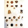7 CARDS OF ASSORTED WOOD BUTTONS