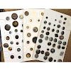 3 PARTIAL CARDS OF ASSORTED METAL BUTTONS
