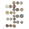 1 CARD OF ASSORTED METAL & ASSORTED PICTORIAL BUTTONS