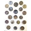 1 CARD OF ASSORTED METAL ARCHITECTURAL & PEOPLE BUTTONS