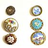 SMALL CARD OF S/M/L ASSORTED ENAMEL BUTTONS