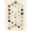 ASSORTMENT OF SMALL/MEDIUM DIVISION 1 GLASS BUTTONS