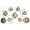 PARTIAL CARD OF M/L METAL ASSORTED PICTORIAL BUTTONS