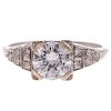 A Ladies GIA 1.34 cts Diamond Ring in Platinum