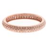 A Ladies Pave Pink Diamond Band in 18K Gold