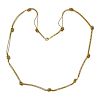 Tiffany &amp; Co 18k Gold Knot Station Necklace 