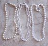 Gold Pearl Necklace Lot of 3