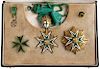 France, orders of St. Lazarus, a box with a breast star,commander’s neck badge, breast cross and miniatures
