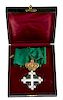 ITALY, KINGDOM, ORDER OF ST. MAURIZIUS AND LAZARUS, COMMANDER’S NECK BADGE.