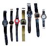 Collection of 7 gents wristwatches