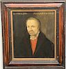Portrait of Philip Melanchthon, oil on panel, marked "D. PHILIPI MELANTHONIS", unsigned, old Christies tag on back, 14" x 12 1/4".