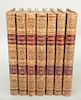 Seven books to include, Portraits of Illustrations Personages of Great Britain, Edmund Lounge London 1823, seven volumes.