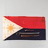 WWII Philippine Guerrilla Sword, Flag, Knife