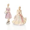 ROYAL DOULTON AND ENGLISH LADIES FIGURINES