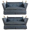 Pair of Baker Furniture Knoll House Style Sofas