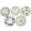 (10 Pc) Continental Porcelain Saucers and Plates