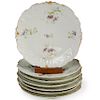 (7 Pc) Limoges Porcelain Salad Plates