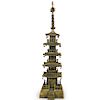 Japanese Gilded Metal Pagoda