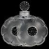 Lalique Crystal "Deux Fleurs" Perfume Bottle