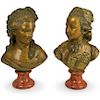 Pair of Terracotta Busts After Jean-Antoine Houdon
