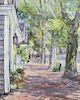 Jan Pawlowski Oil on Canvas "Federal Street, Nantucket"