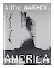 WARHOL, Andy (1928-1987). America. New York: Harper & Row, 1985. FIRST EDITION, TWICE SIGNED BY WARHOL.