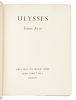 JOYCE, James (1882-1941). Ulysses. London: John Lane the Bodley Head, 1936. FIRST EDITION PRINTED IN ENGLAND, LIMITED ISSUE.