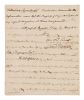 MORRIS, Gouverneur (1752-1816), signer of the Constitution and the Articles of the Confederation. Autograph letter signed ("Gouv Morris"), addressed i