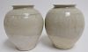 Pair Tang Style Jars with Celadon Glaze