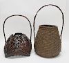 Two Japanese Woven Baskets