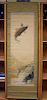 Japanese Watercolor Scroll of Trout