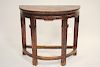Chinese Carved & Lacquered Elm Console Table