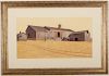 John C. Wenrich American, Prairie Barns, W/C