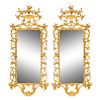 A Pair of George III Carved Giltwood Pier Mirrors 