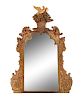 An Italian Rococo Carved Giltwood Overmantel Mirror