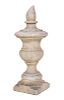 A Carved Stone Flaming Urn Finial