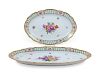Two Vienna Porcelain Plates
width of largest 24 x 11 inches.