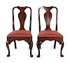 A Pair of George I Walnut Side Chairs