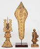 3 Antique Southeast Asian Buddhist Items 