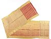19th C. Gold Zari Thread Brocade Sari